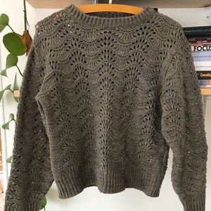 Beautiful Crochet Knit Sweater